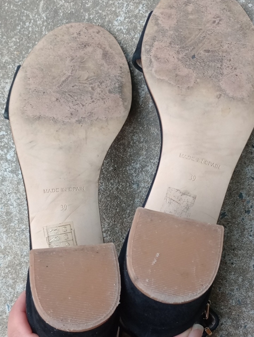 Free People Black Ankle-Strap Heeled Sandals - Picture 12 of 16